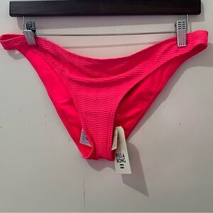 woman's neon pink billabong new with tags bikini bottom size XL